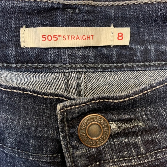 Levi’s 505 Blue Jeans Size 8M 29-32 - Picture 4 of 9